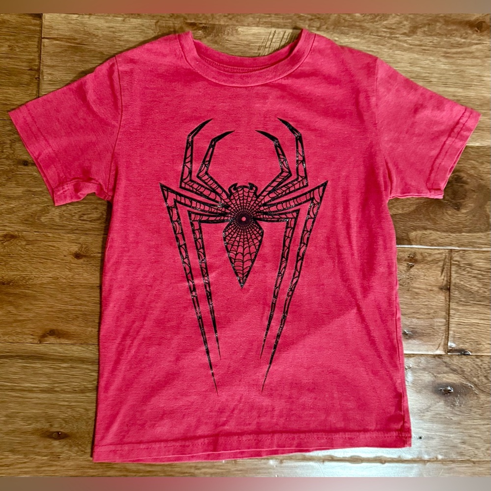 🕷️Marvel Red Spiderman Graphic Kids Shirt